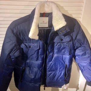 Moncler men’s jacket in blue size 0